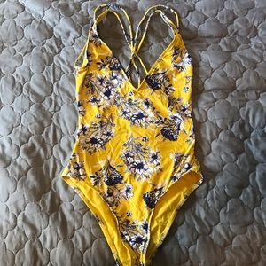 Yellow Rip Curl One Piece XS